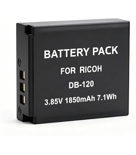 Amazon.com : Wasabi Power Battery for Ricoh DB-120 and Ricoh GR IV